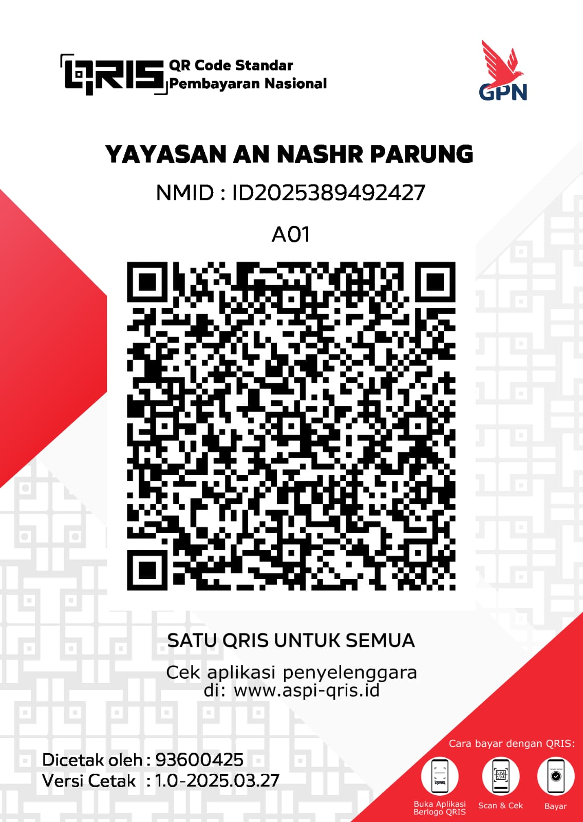 QRIS Yayasan An Nashr